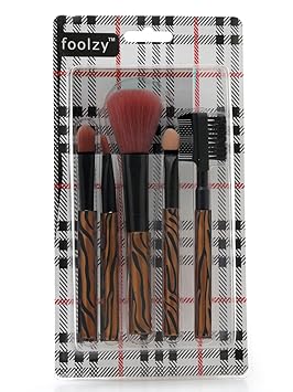 Foolzy BR-9J Makeup Brush Set (5 Pieces)