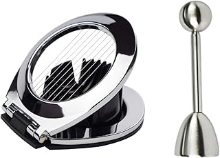 Heatigo Eierschneider aus Edelstahl und Eieröffner aus Edelstahl, Eieröffnungswerkzeug und Eierschneidwerkzeug,Zwei-in-Eins-EierschneiderausEdelstahl