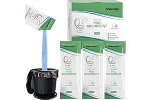 Sailortenx Poo Absorbent for Portable Toilet, Camping Toilet Chemicals, Eco Degradable Absorbent Gel Liquid Waste Gelling and Deodorizing Absorbent Emergency Toilet Waste Treatment