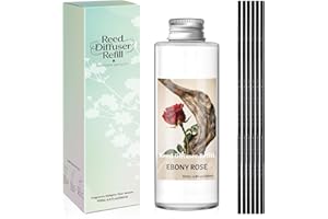 SCENTORINI Reed Diffuser Oil Refill, Ebony Rose Diffuser Oil 6.76 Fl Oz, Natural Scented Essential Oil Refill Long Lasting Ho