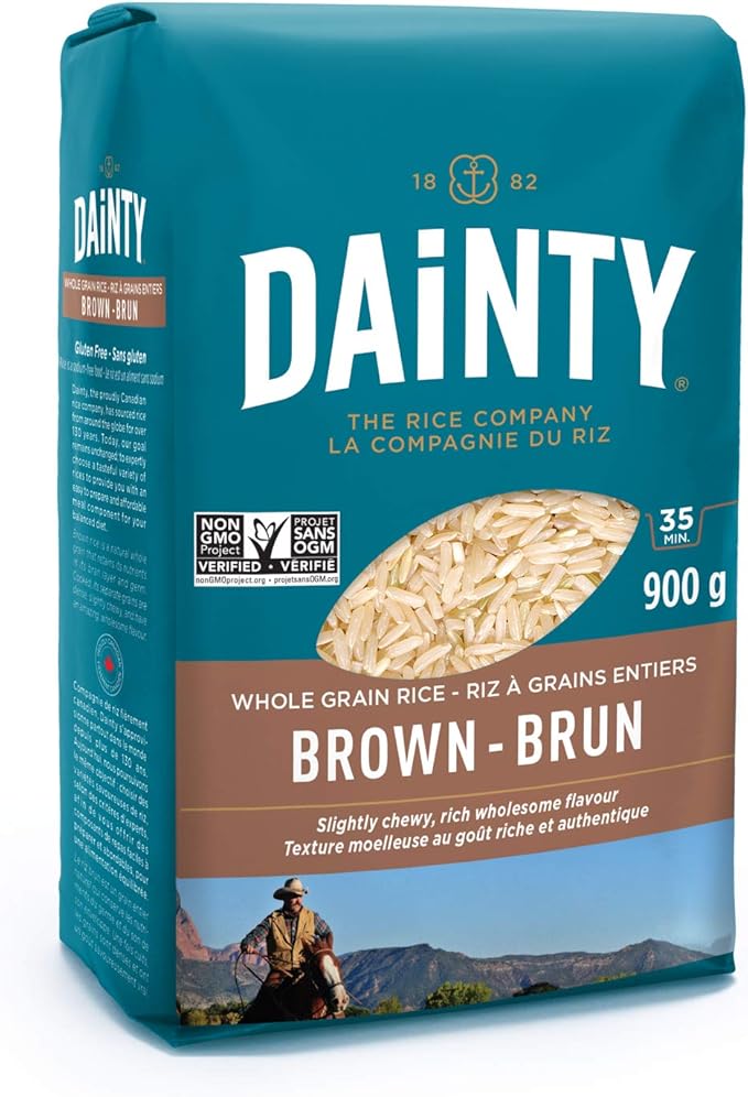 Dainty Brown Long Grain Rice, 900gm Amazon.ca Grocery Dainty Brown Long Grain Rice, 900gm Amazon.ca Grocery