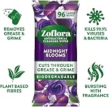 Zoflora 96 Antibacterial Multi-Surface Wipes Midnight Blooms Large Pack view 3