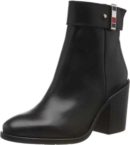 tommy hilfiger black ankle boots