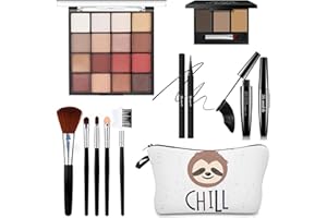 All in One Makeup Kit for Women Full Kit, Basic Cosmetics Kit for Beginner & Professionals, Eye Makeup Set Tween Girl, Make Up Kits for Teenagers, Makeup Gift Set for Girls, Women & Teens(16-Sloth)