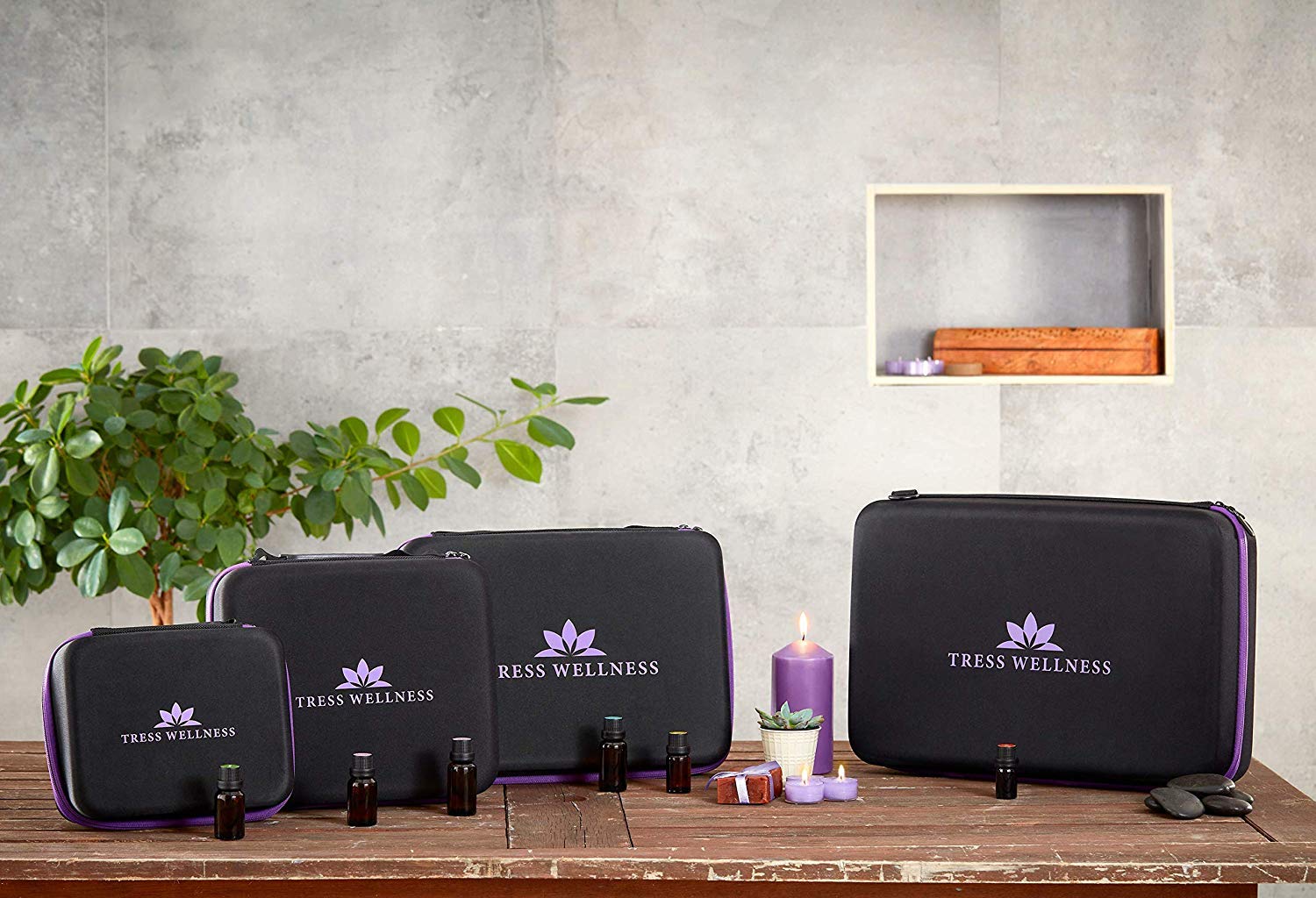 Essential Oil Spa Storage System for 30 Bottles holds 10 15 ml - Holds Young Living & Doterra Containers: Beauty