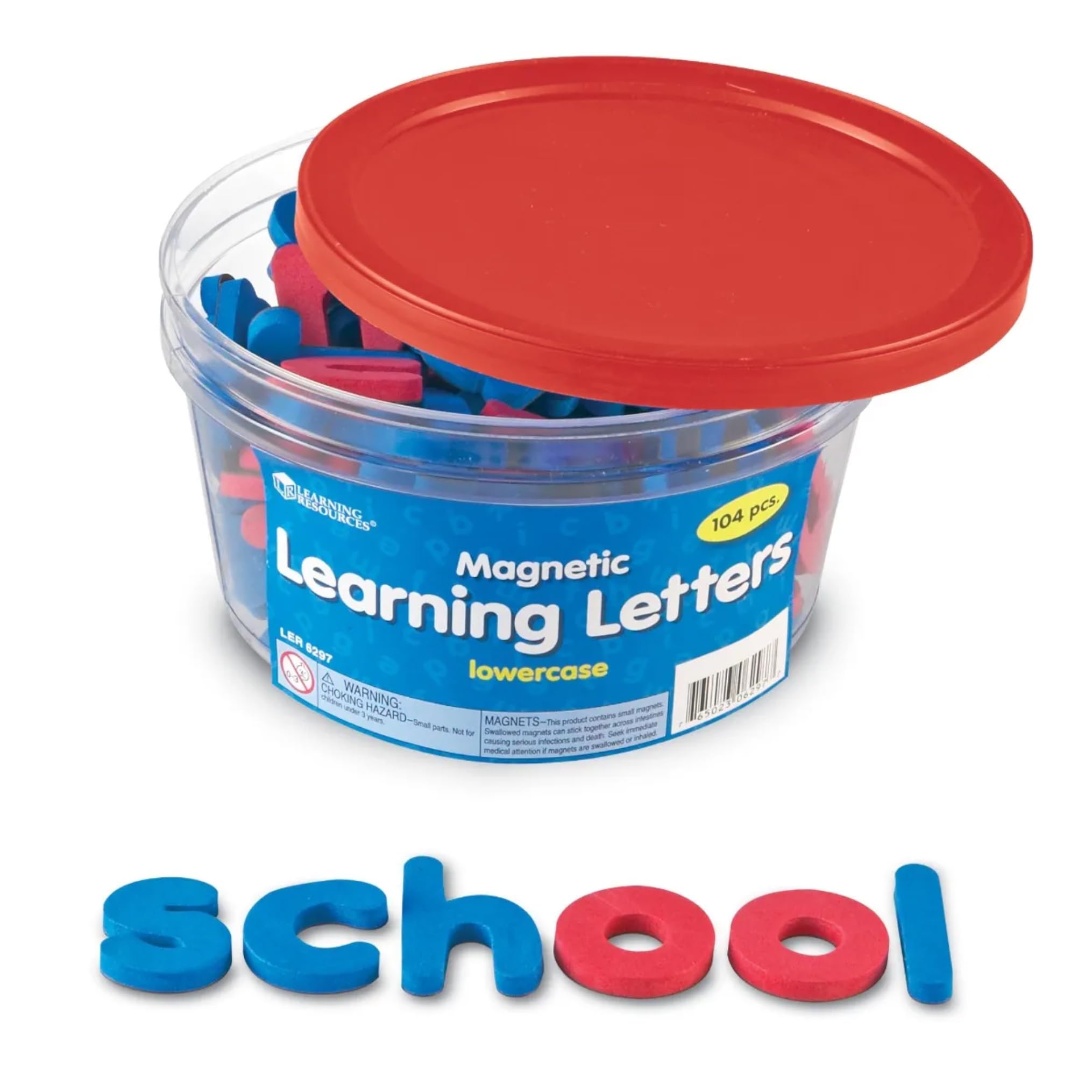 Learning Resources Soft Foam Magnetic Learning Letters - Lowercase
