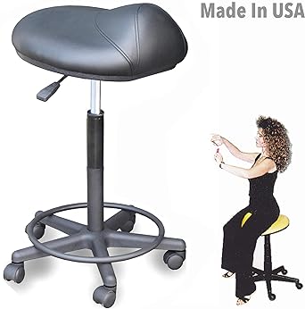 Amazon Com 916 Hf Salon Spa Hair Cutting Stool Saddle Anti
