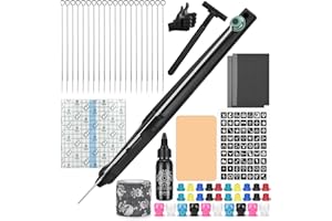 UAKERLED Hand Poke Stick Tattoo Kit DIY Tattoo Practice Set Manual Tattoo Kit for Beginners Complete Tattoos Tool Supplies
