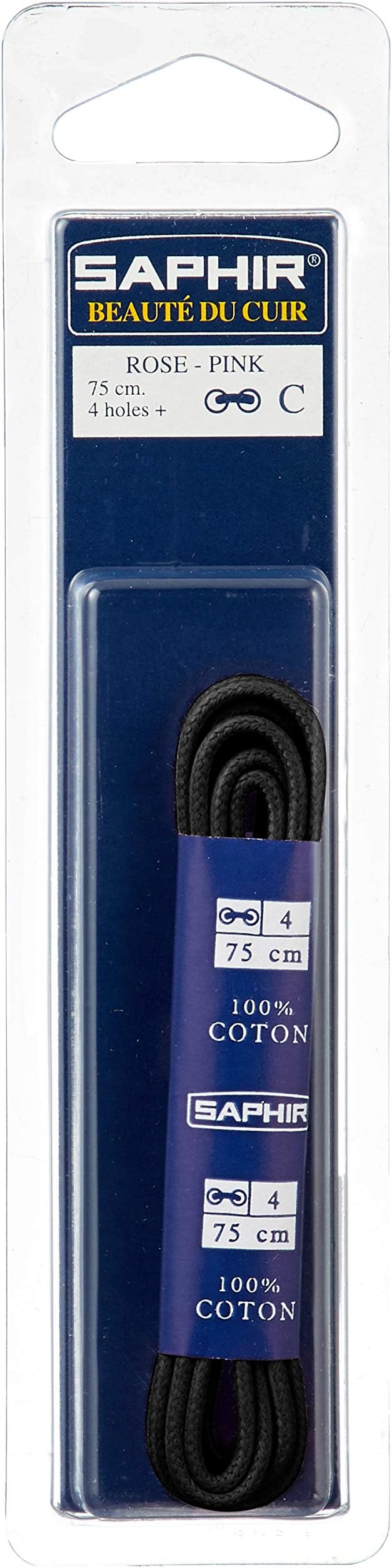 [サフィール] ロウ引き丸ひも 75cm カラー 革靴 シューレース ほどけにくい カスタム 9552462