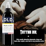 DLD Tattoo Ink 120ml 4oz Permanent Black Pigment Body Paint Color for Artists view 2