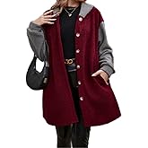CARE LUCK Women Long Cardigan Coat Faux Fur Classic Stylish with Hood & Pockets, Soft Warm Winter Outerwear, Machine Washable