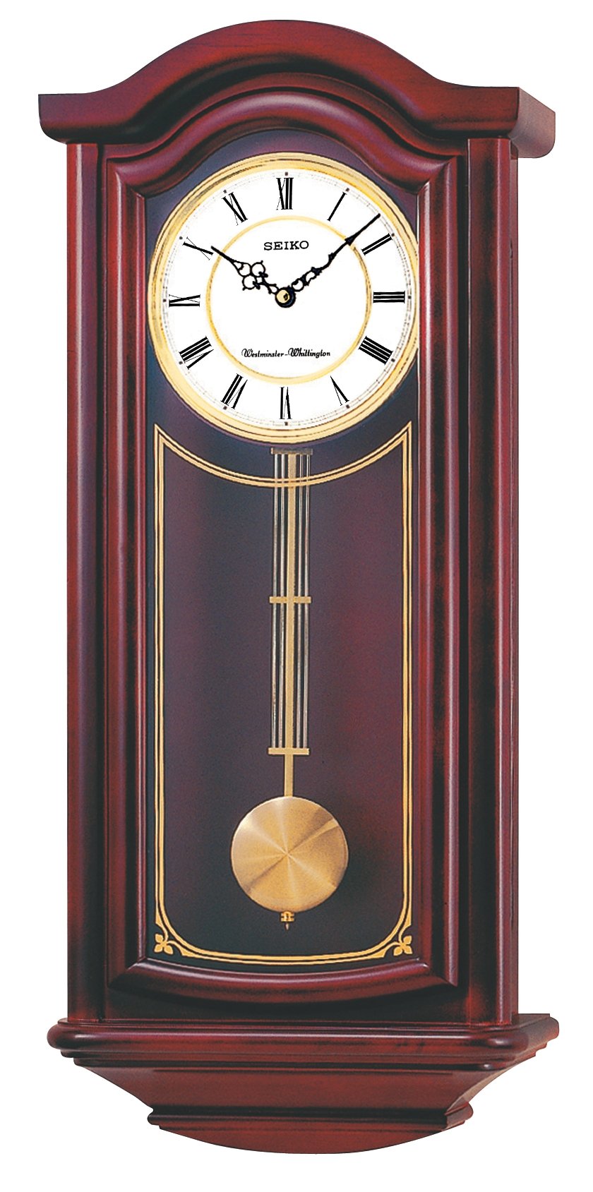 Seiko Mahogany Wall Clock with Pendulum Buy Online in United Arab