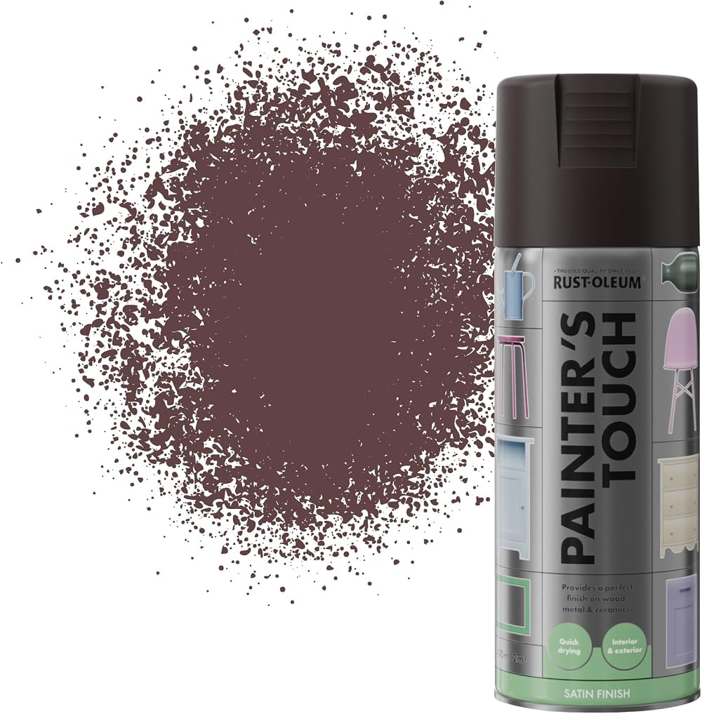 Rust-Oleum Painter's Touch Espresso Satin Spray Paint 400ml Aerosol