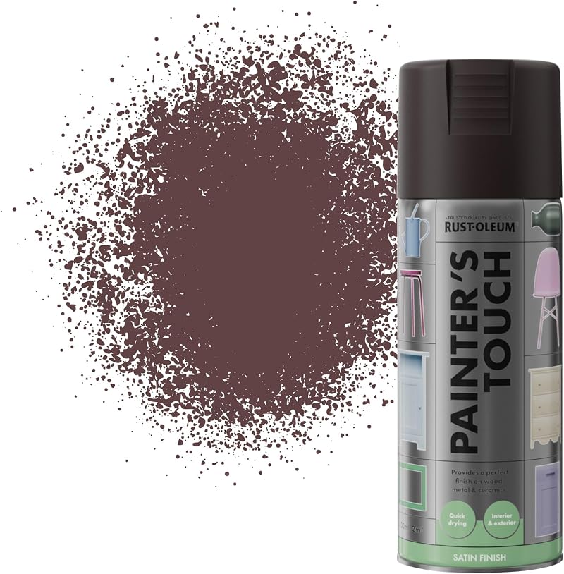 Rust-Oleum Painter's Touch Espresso Satin Spray Paint 400ml Aerosol