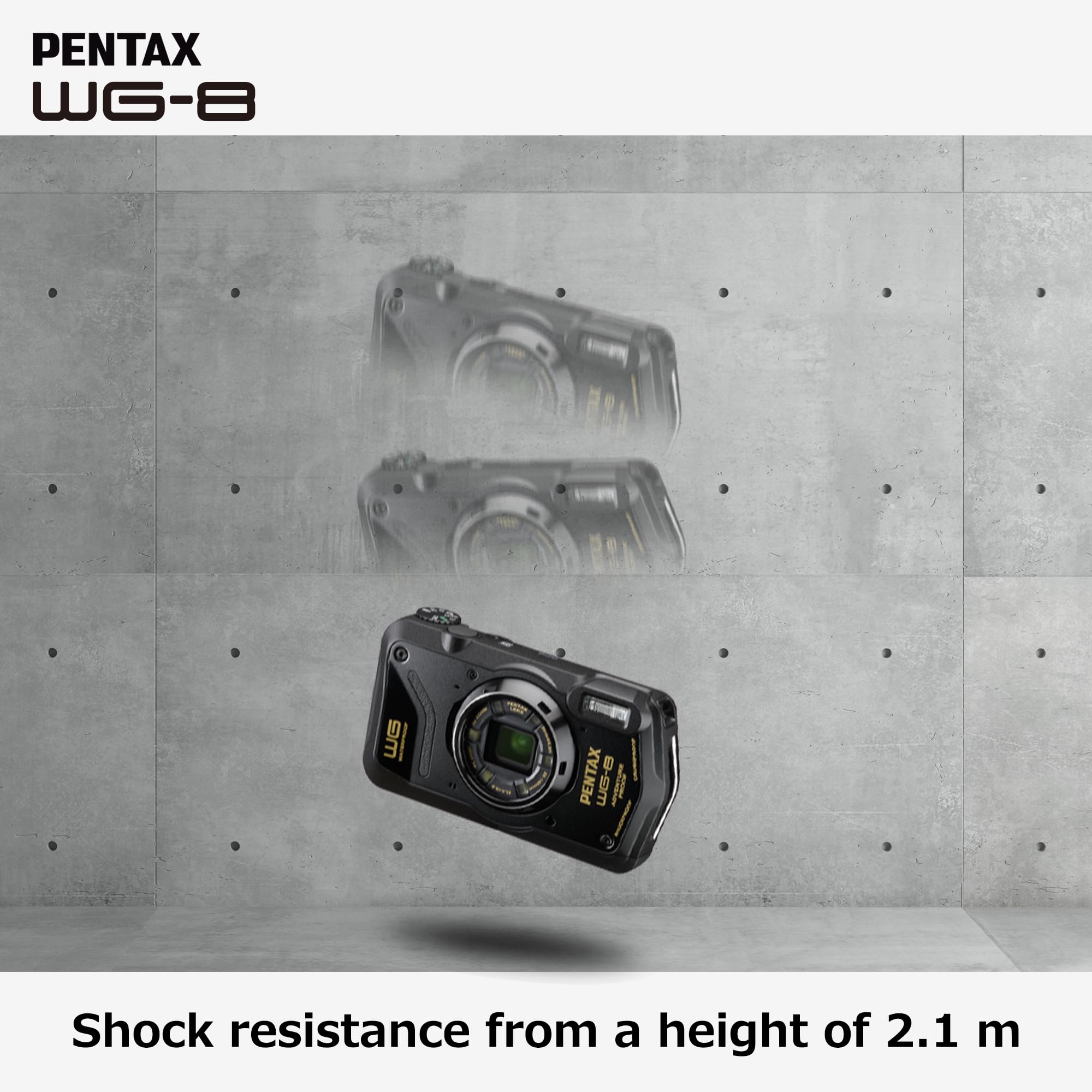 PENTAX Compact étanche WG-8 Noir 6
