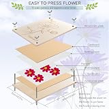 Rhykoka Large Flower Press Kit 10 Layers 30 x 21 cm Wood Cards DIY Art view 2