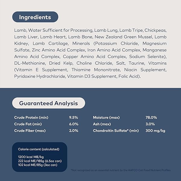 ZIWI PEAK WET CAT FOOD – ALL NATURAL, LAMB, HIGH PROTEIN, GRAIN FREE, LIMITED INGREDIENT, WITH SUPERFOODS 3OZ CANS