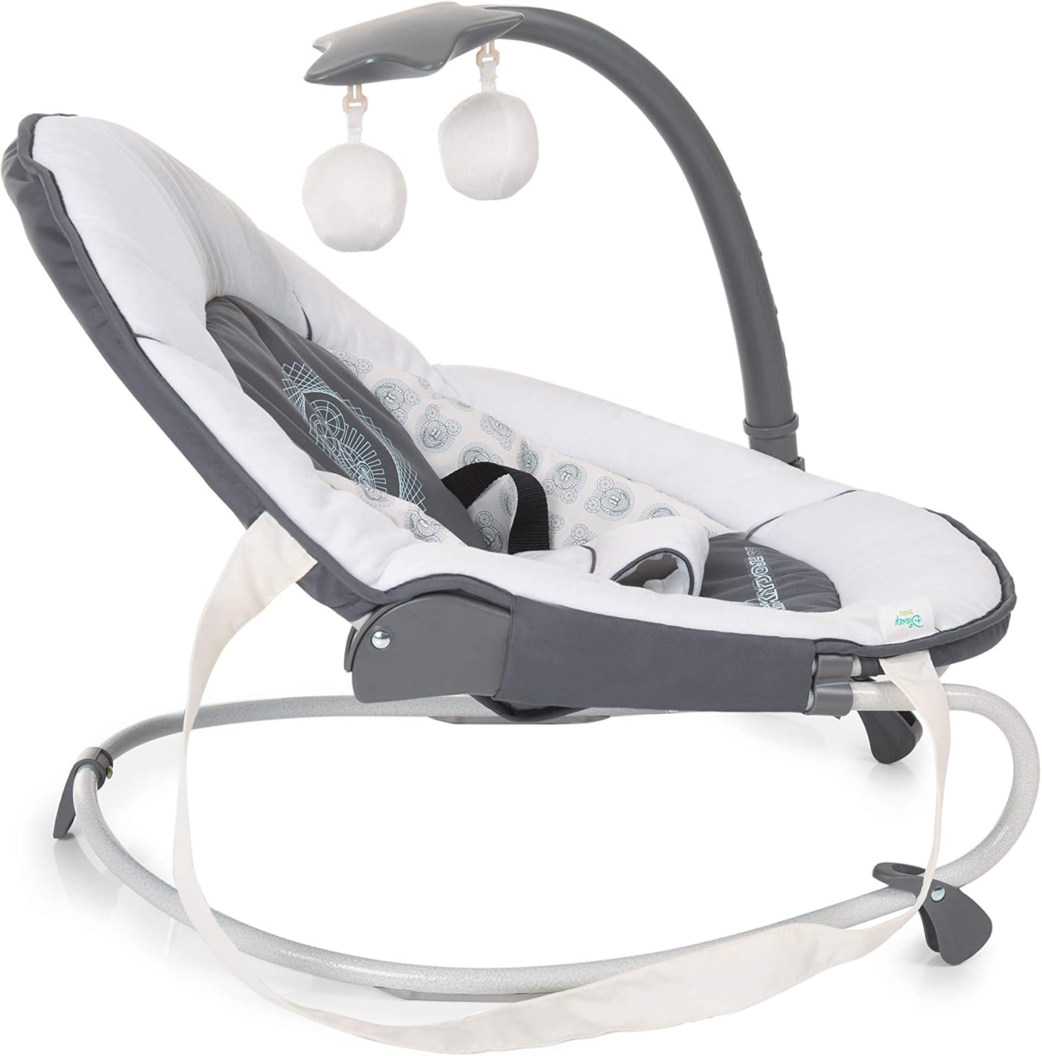 Boucles De Transport De La Naissance A 9 Kg Inversable E Portable Harnais 3 Points Mickey Cool Vibes Gris Hauck Transat Leisure Fonction Basculement Arc De Jeu