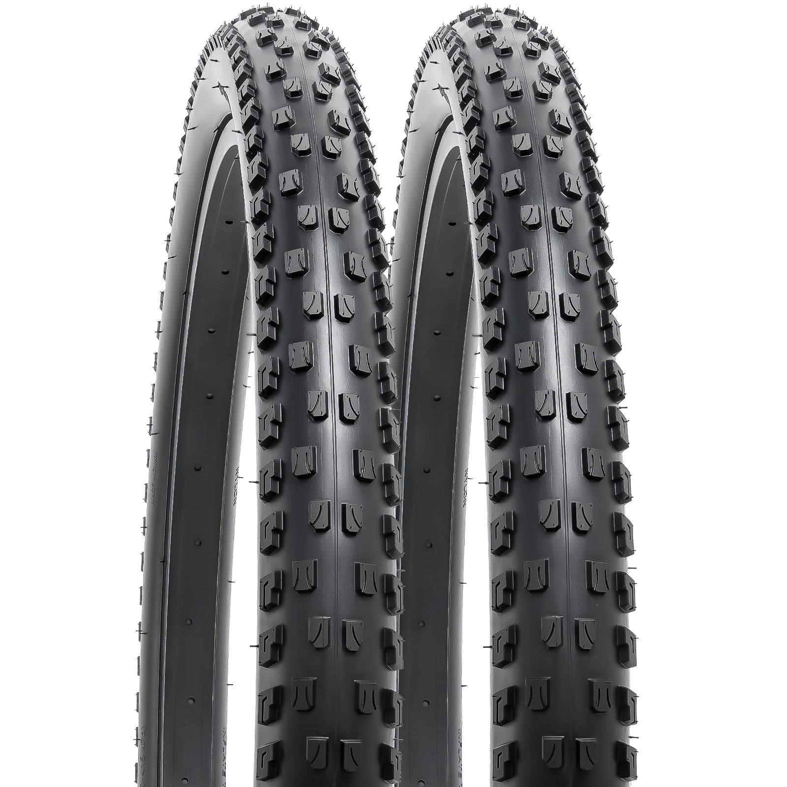YunSCM 2-Pack 29" Folding Bike Tyres 29x2.10 Tires 54-622 Compatible with 29x2.0 29x2.10 29x2.125 MTB/Mountain Bike Bicycle Tyres(W-2115)