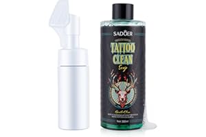 Olephira Ultra-Concentrated Tattoo Green Soap 10oz with Foaming Bottle 120ml, 1:10 Dilution Tattoo Soap Supplies for Tattoos 