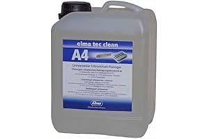 Elmasonic 800 0132 Elma TEC Clean A4 Universal Ultrasonic Cleaner/Degreaser- Powerful Concentrated Cleaning Fluid for Industrial Use