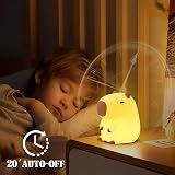 YuanDian Capybara Night Light BPA Free Silicone Tap Control Warm Bright view 4