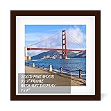 9x9 inch Wood Picture Frame for Wall Hanging or
