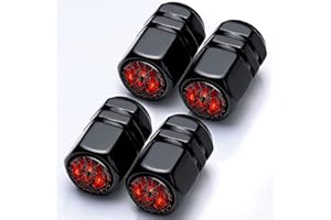 LMZLJZ Spider Tire Valve Stem Caps Spider Car Accessories 4Pack Tire Air Cap Aluminum Alloy with Plastic Liner Corrosion Resistant Leak-Proof for Car SUV Bike Motorcycle Valve Decor Gifts