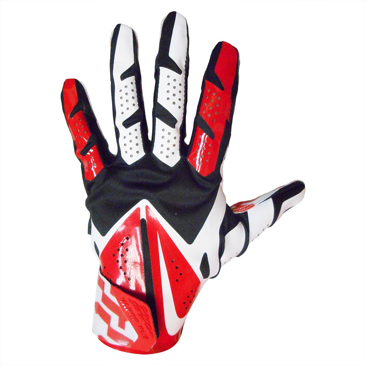 Galleon Nike Vapor Fly Football Receiver Gloves (White/Team Red/Black