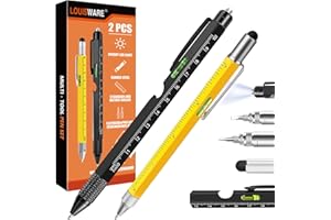 Stocking Stuffers for Men,Dad Present for Men, Christmas Cool Gadgets Present, Multi-Tool Pen 2 Pack 2024 [Stylus, Ballpoint 