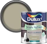 Dulux Simply Refresh Eggshell Paint Overtly Olive 750ml Wood Metal MDF Primer view 1