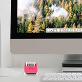 Miseyo Wide Identity Theft Protection Roller Stamp Set Peach (3 Refills) view 6