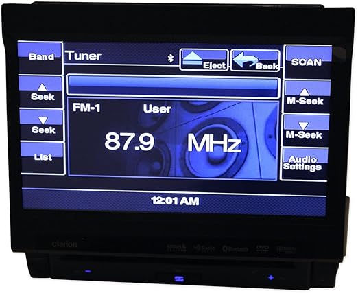 Clarion Vz401 Bluetooth 1 Din Motorised Touchscreen Cd Dvd Am Fm Mp3 Wma Receiver With Usb And Bluetooth Amazon De Elektronik