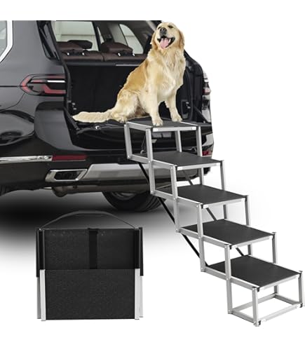 Ubuy Foldable Dog Steps For Car Car Ramps Rosewood Folding Dog
