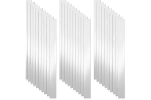 Shimeyao 30 Pcs Metal Strips Stainless Steel Sheet Gap Filler Metal Shim Stock Metal Shims Metal Sheet Trim Strips for Wall Oven Microwave Combination Range Cooktop 12'' Length x 1'' Width x 0.02''