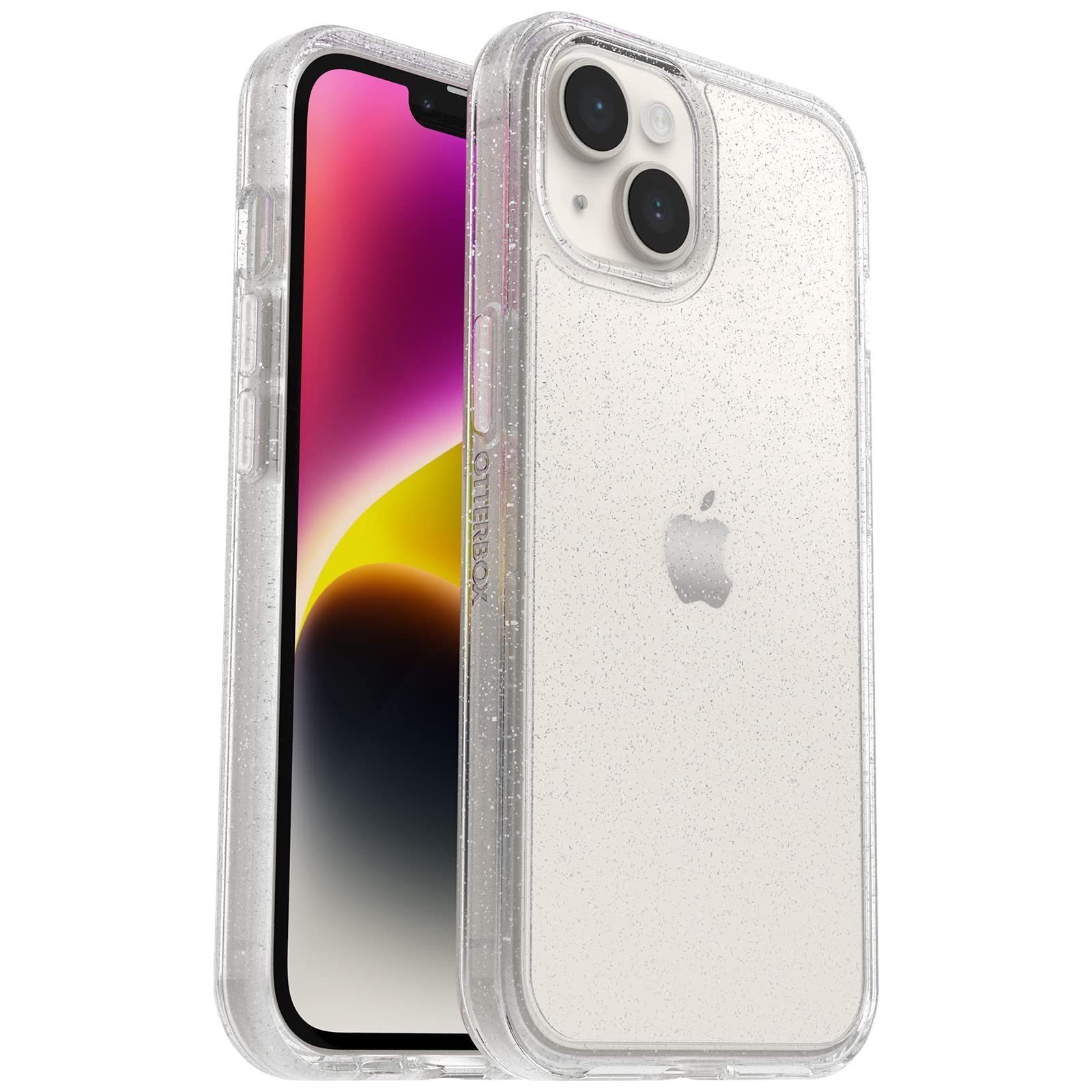OtterBox Symmetry Series Clear Series for iPhone 14 & iPhone 13 - Stardust (Clear/Glitter)