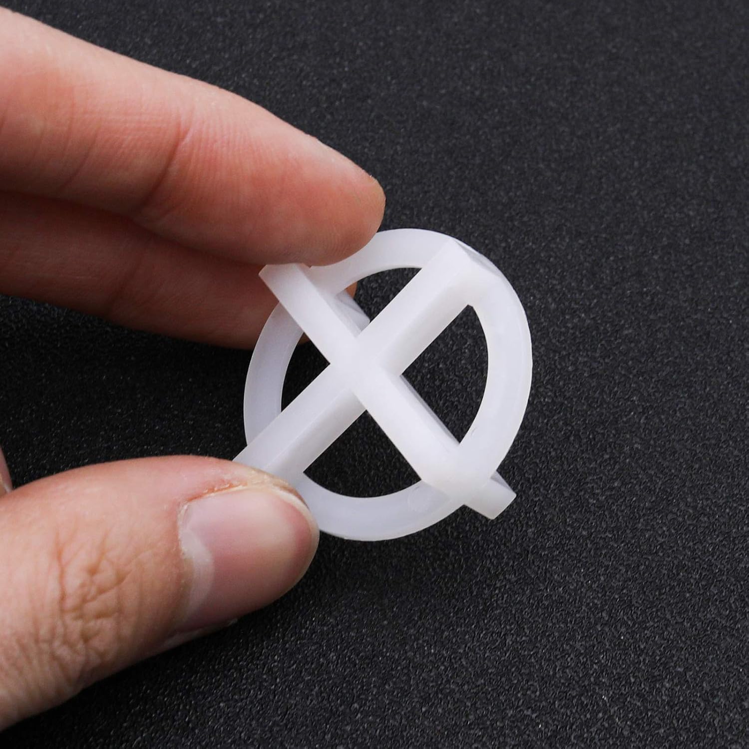 200x 3mm Tile Slot Cross Leveling System Spacer Plastic Clips Reusable Tiling Tools White for Spacing of Wall or Floor Tiles - - 