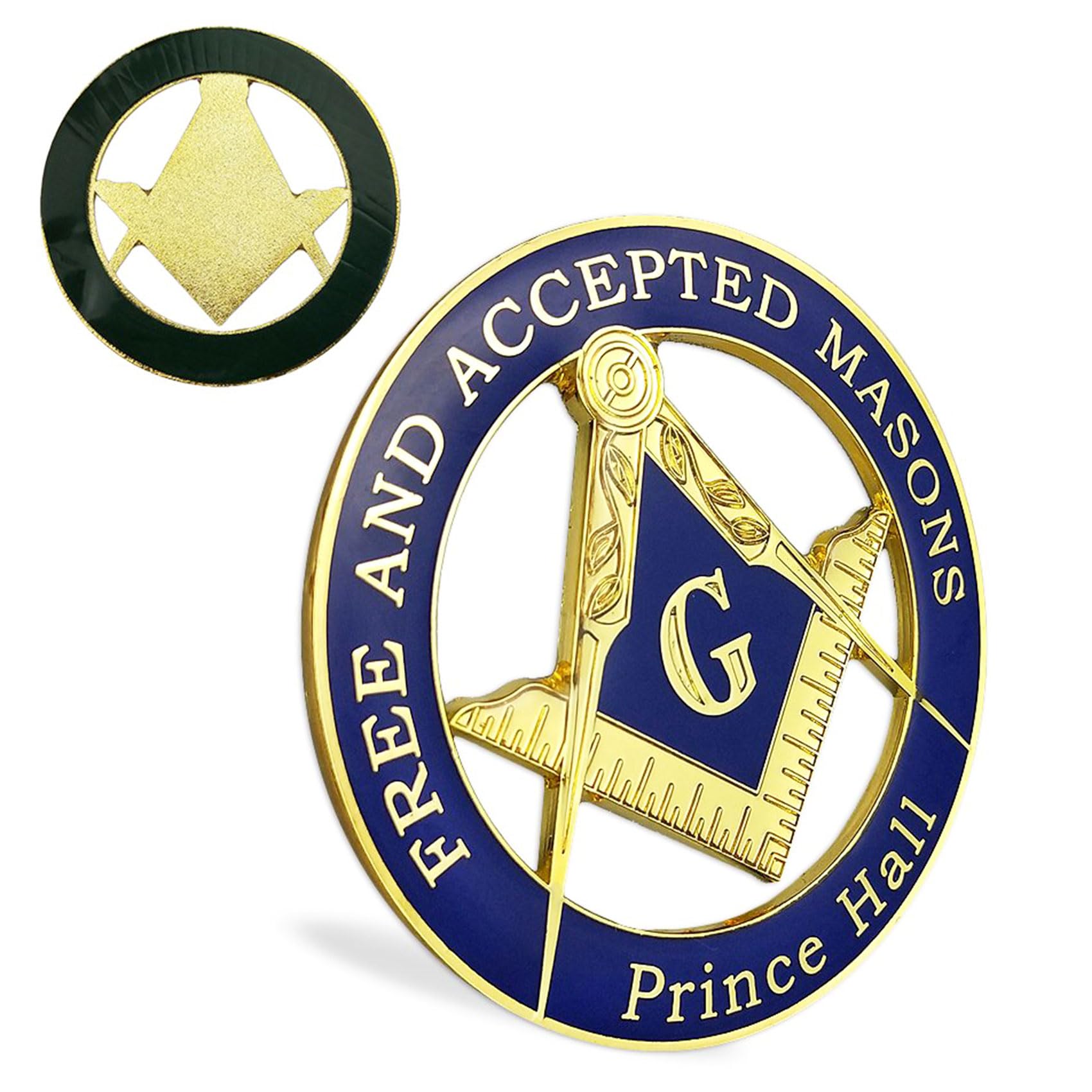 ASmileIndeep Masonic Prince Hall Car Emblem Round