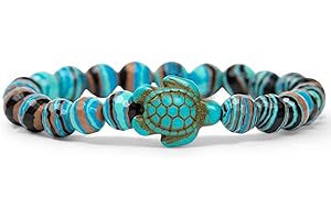 KoaKoa Sparkle Sea Turtle Tracking Bracelet, helps save sea turtles, one size fits most Men and Women