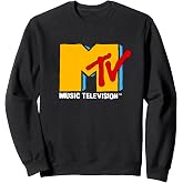 MTV Retro Eighties Neon Primary Color Pop Art Logo Sweatshirt