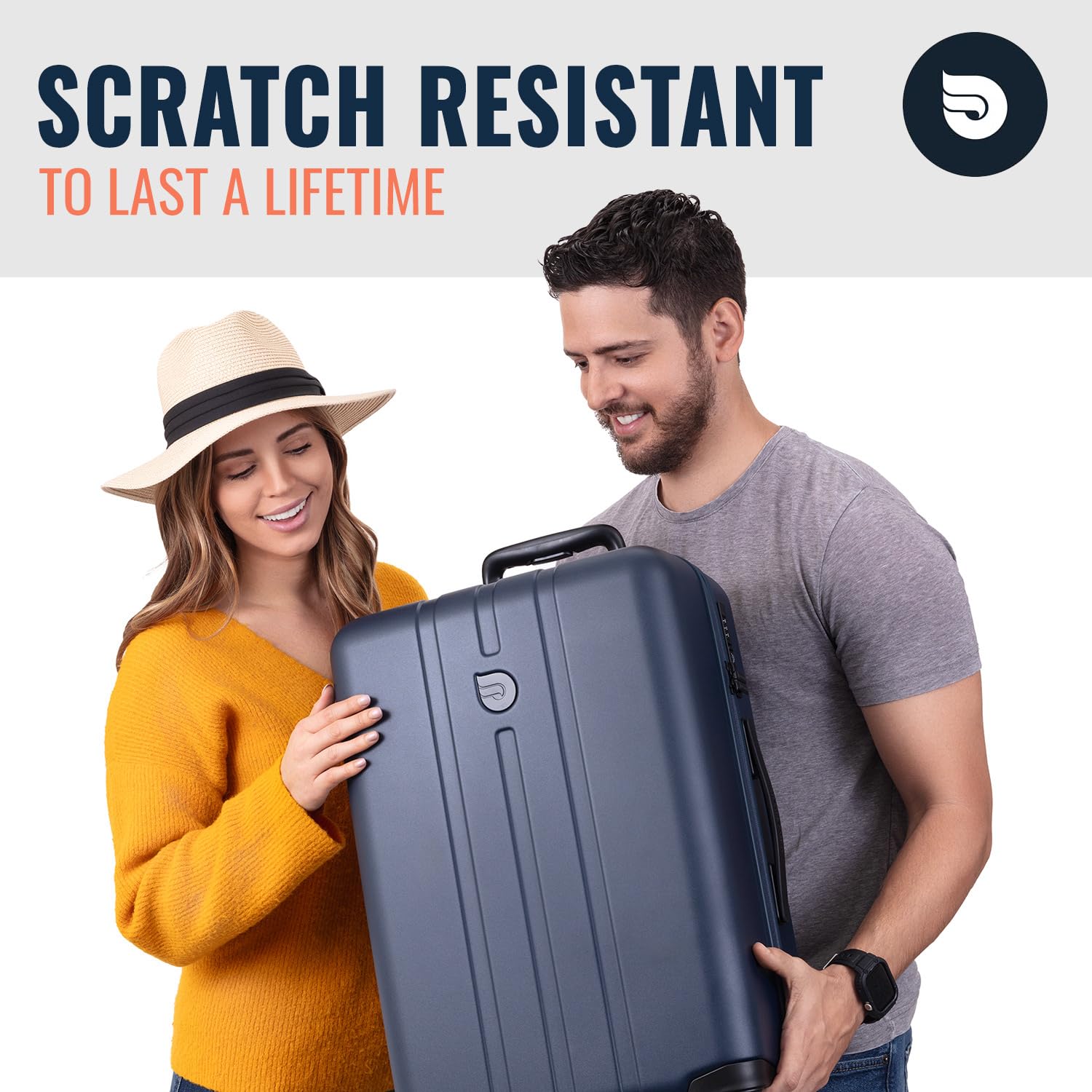 Airline Approved Carry On Luggage - Lightweight Hard Shell Suitcase with Spinner Wheels, TSA Lock - Carry-On 23