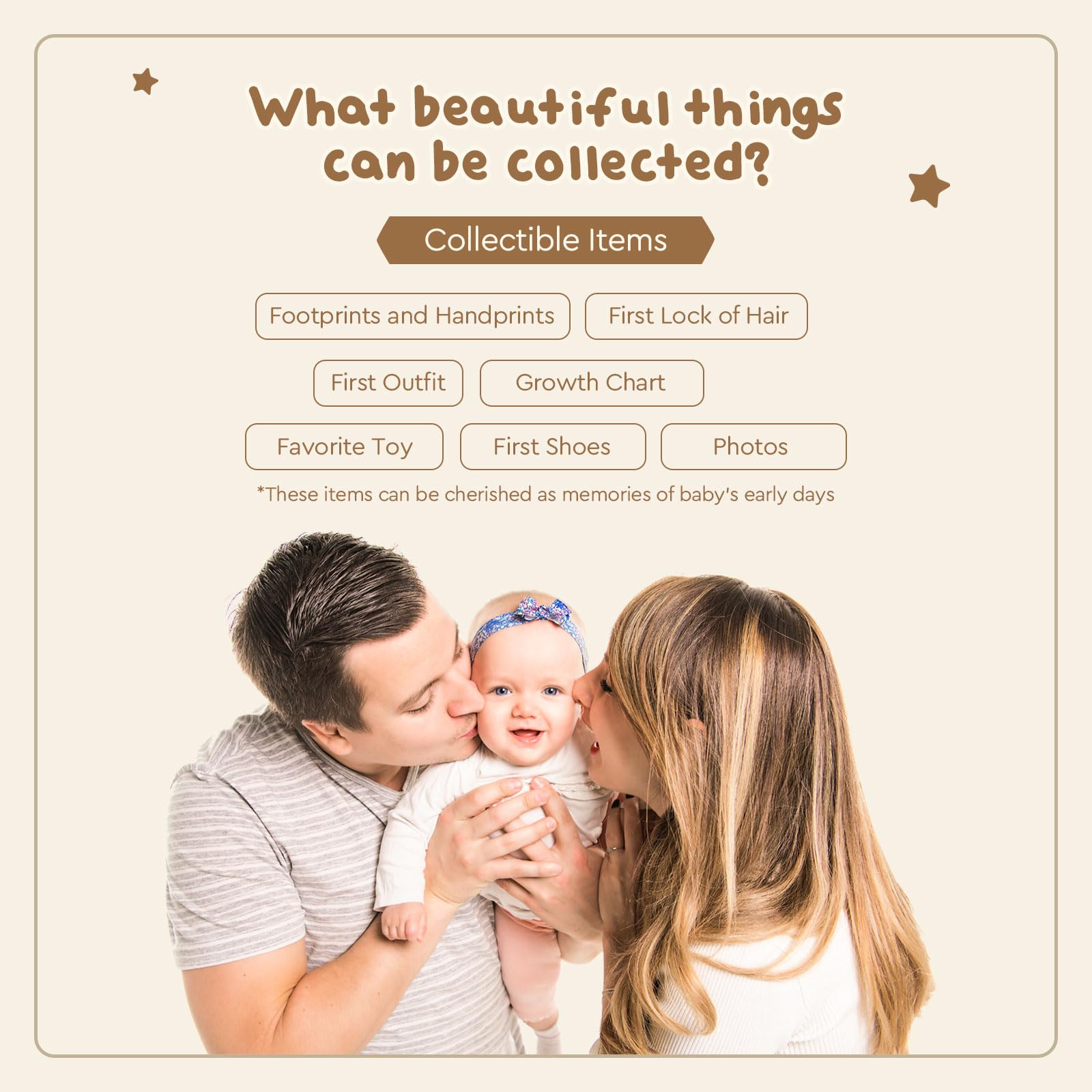 AW BRIDAL New Mom Gifts New Parents Gifts Baby Keepsake Box Memory Box for Keepsakes Newborn Infant Shower Gift for Girls Boys Baby Tooth Pregnancy Keepsake Box