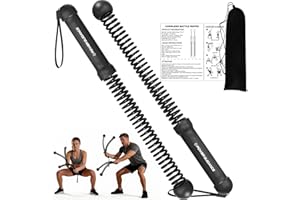 Power Guidance 2PCS Ropeless Battle Ropes for Home Gym, Portable Battle Ropes for HIIT Workouts, Small Space, Travel & Apartm