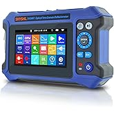 SKYSHL 1310nm/28dB+1550nm/26dB SM OTDR Testing and OPM+10G OPM+OLS+VFL+Event Map+Optical Loss Tester+Multi-Fiber Testing+RJ45 Cable Test Fiber Tester Compatible with APC&amp;UPC SC+FC+ST+LC-SS305T-2A1