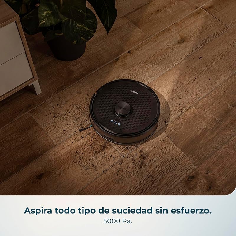 Robô Aspirador com Navegação Giroscópica e App Conga M50 X-Treme. 7000Pa, Varreduras, Aspiradores, Mops e Mops, 160mins de autonomia, Sensores anti-queda, Escova multifunções, TotalSurface — foto 4 de 8