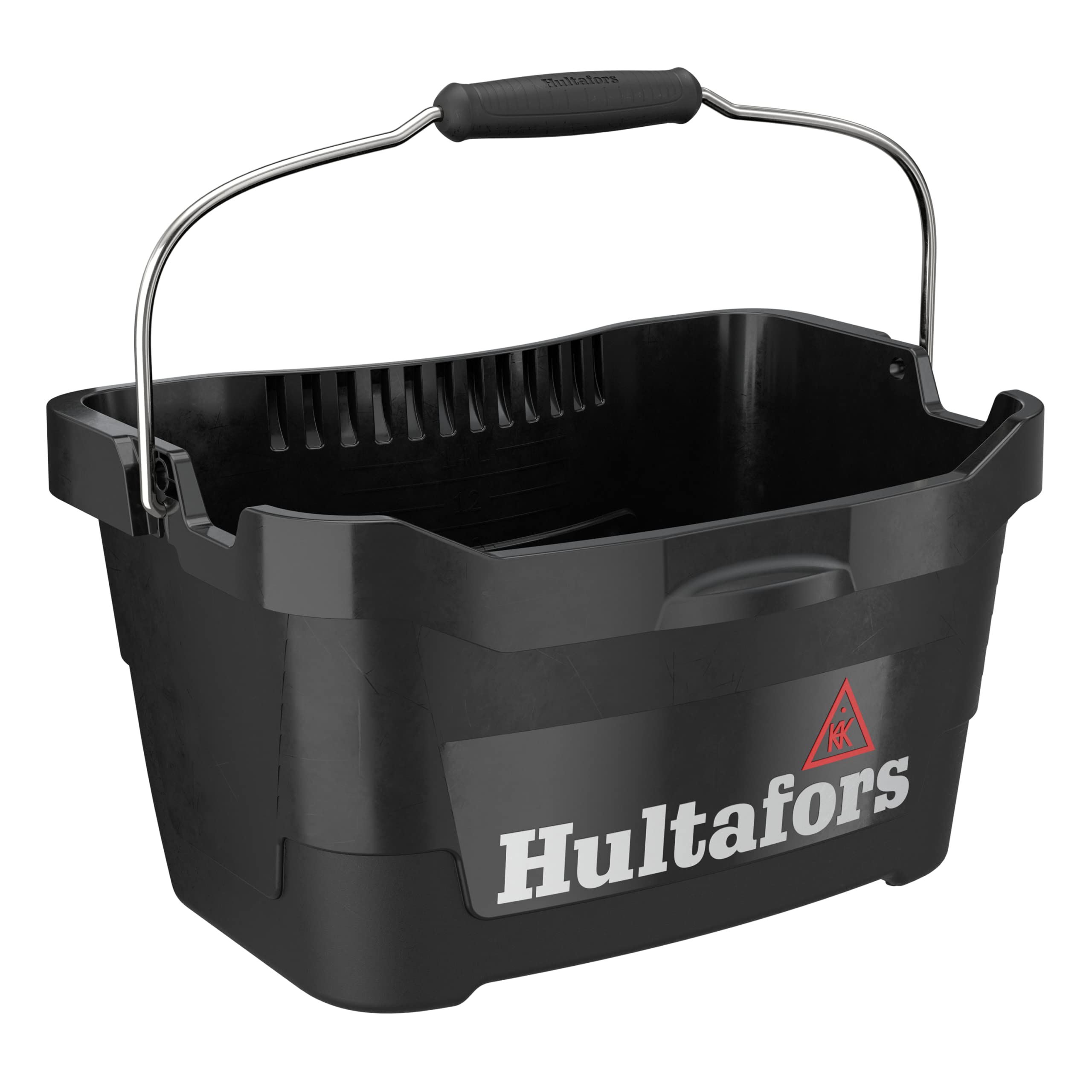 Hultafors Tool Bucket 15 litres I I Holds up to 100 kg | Ergonomically Shaped Ultra-Strong Construction Bucket I Made in Sweden I 590101