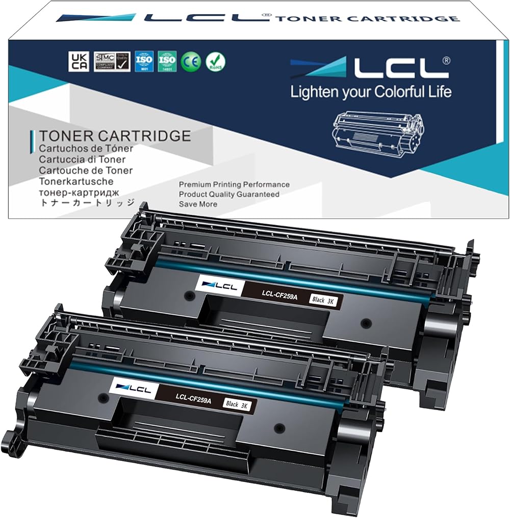 LCL 2pk CF259A 59A Toner Cartridge Replacement for HP LaserJet Pro M404 M428