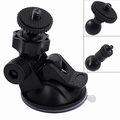 iSaddle CH01A 14"-20 Thread Camera Support de Tr&eacute;pied &agrave; Montage par Aspiration dans Dash Cam Mount Holder