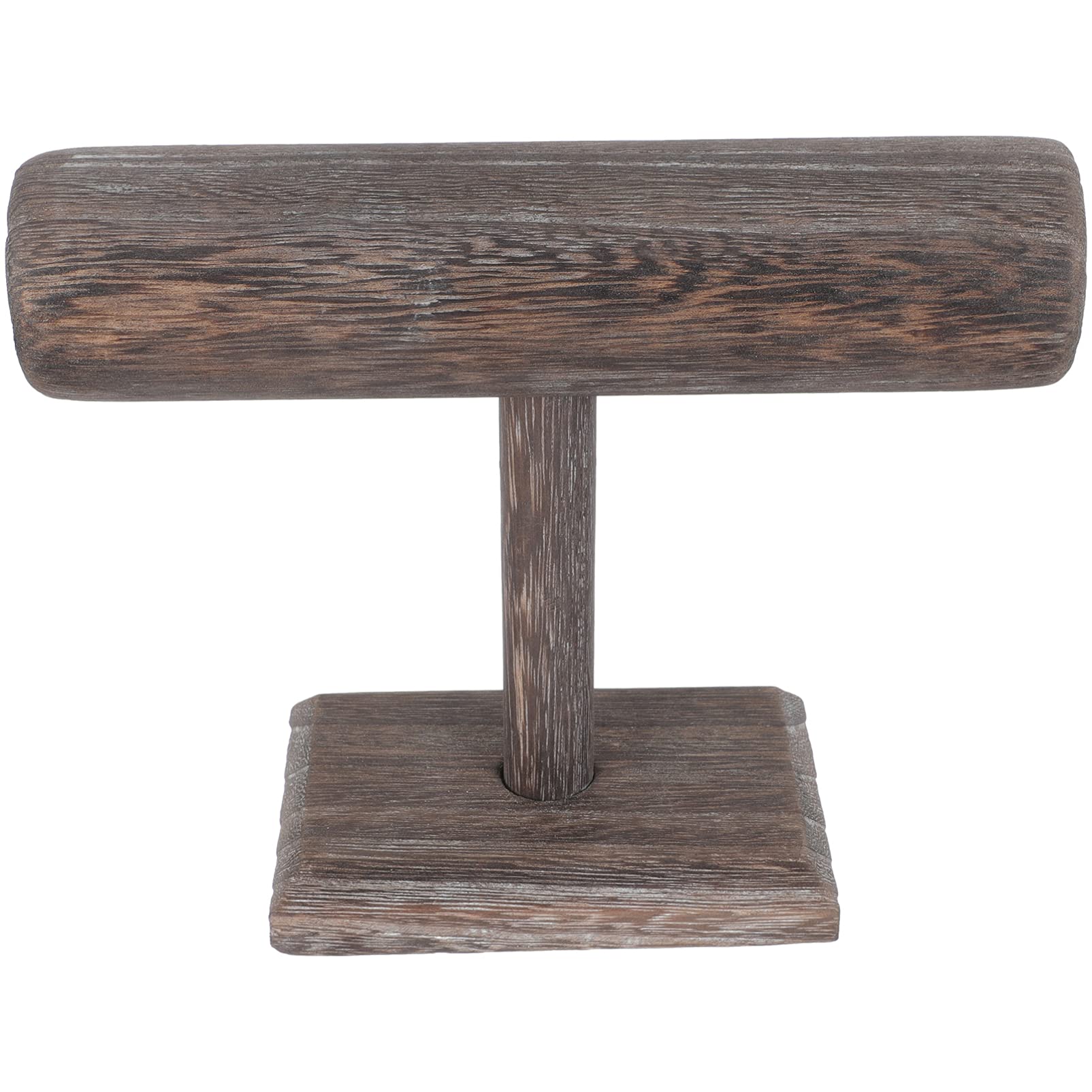 Cabilock Wooden Bracelet Stand Display Rack Bangle Holder Jewelry Organizer Watch Stand for Home and Shop Use 7.9X5.9X4.7 Inches