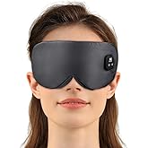 Gasumos Silk Heated Eye Mask, Cordless Warmer Compress for Dry Eyes, 4-Level Temperature & Time Settings, Rechargeable & Washable, Gifts for Family Friends (Grey)